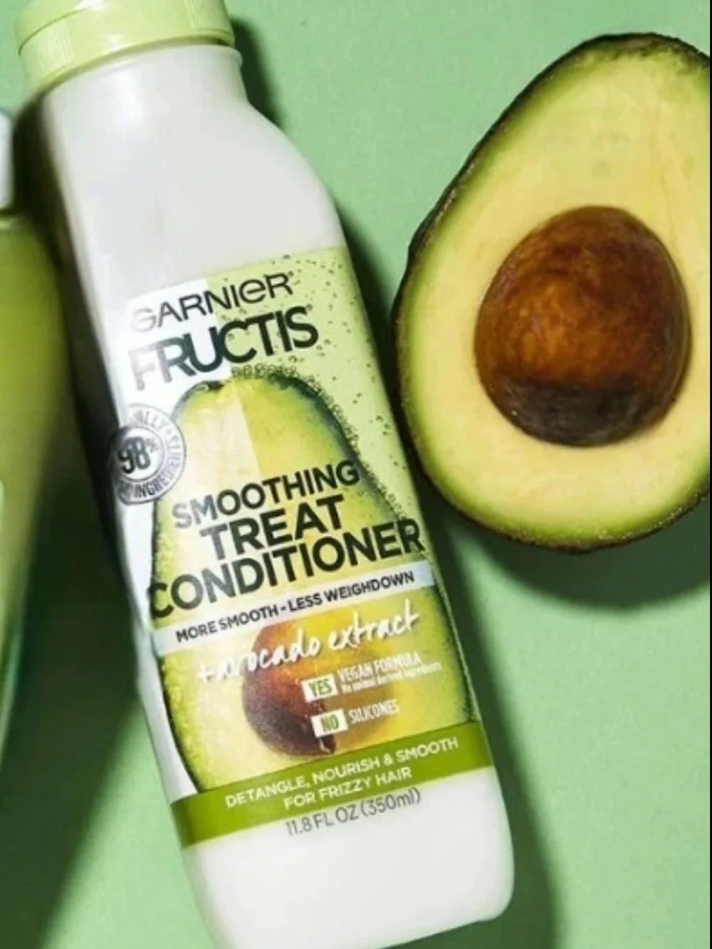 Garnier Fructis Smoothing Treat Conditioner Frizzy Hair, Avocado Extract
